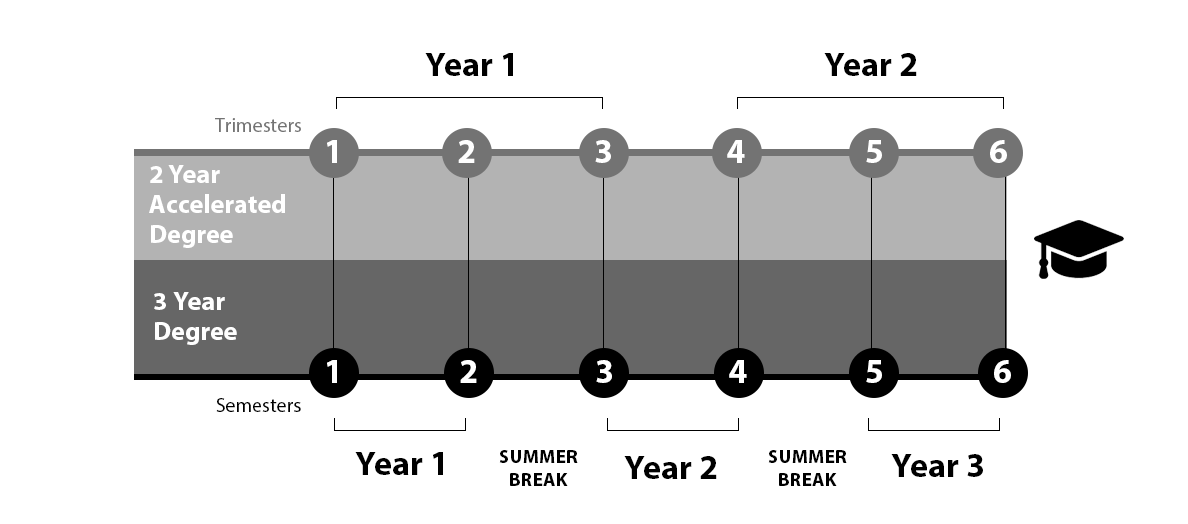 graphic explanation of how the SAE courses are delivered