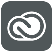 A transparent picture of the Adobe Creative Cloud logo.