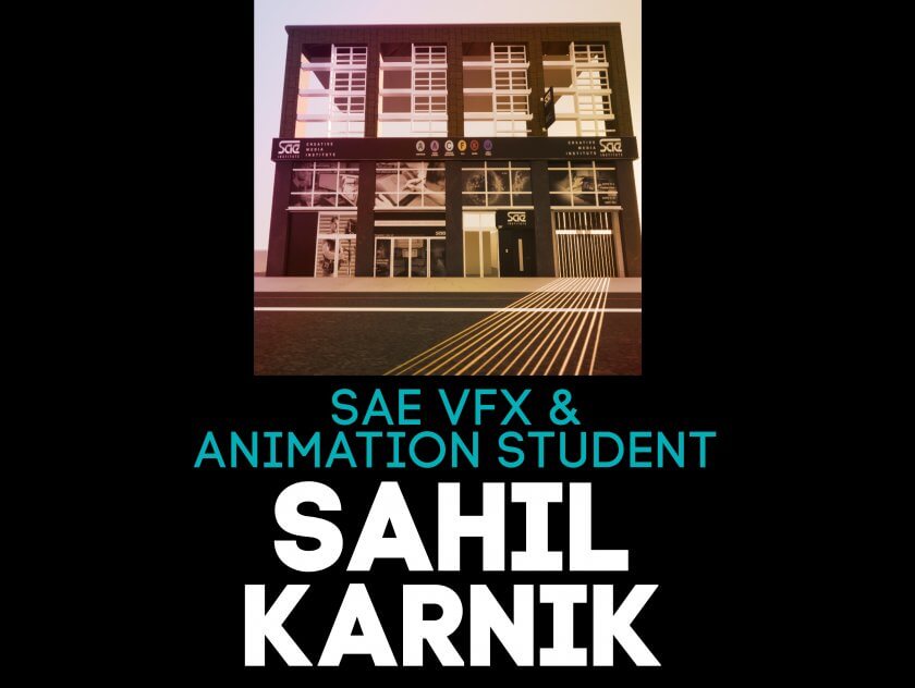 A blog cover picture of SAE VFX and Animation student, Sahil Karnik, talking about how to create a 3D model.