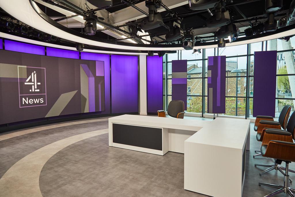 Channel 4 newsroom in Leeds