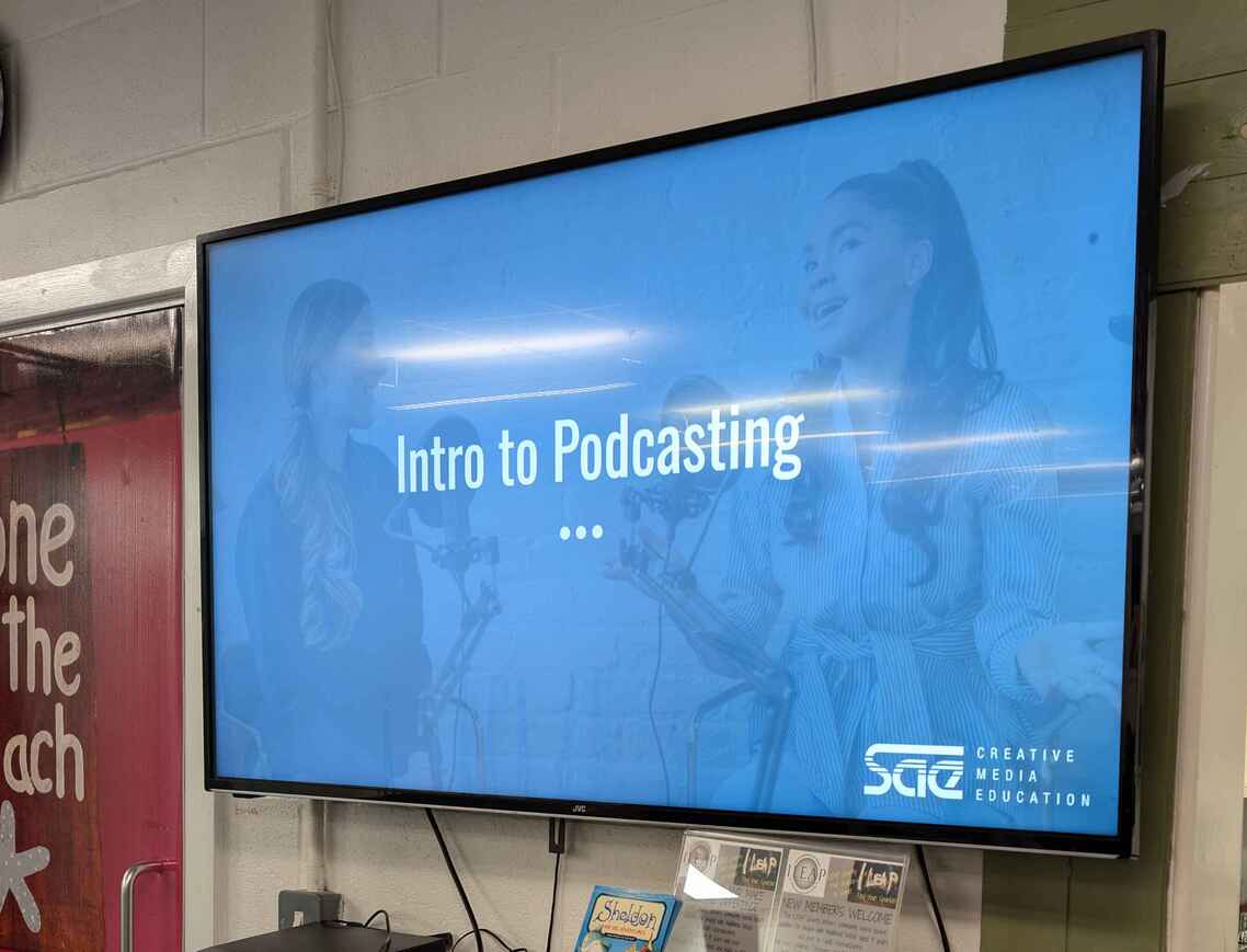 SAE partners on Intro to Podcasting workshop